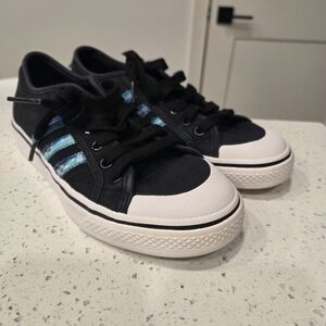 Kids Black and Blue Sneakers
